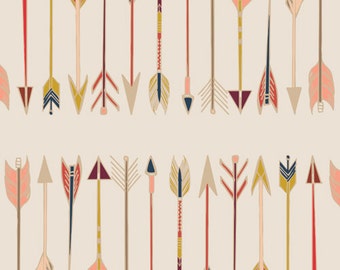 Arrows Cotton Fabric, Quilting Fabric Arrows, Art Gallery Fabric, Fletching Chant Wild & Free collection