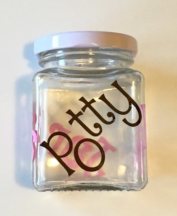 Potty training prize jar. Custom potty prize jar. by GingerlyCut
