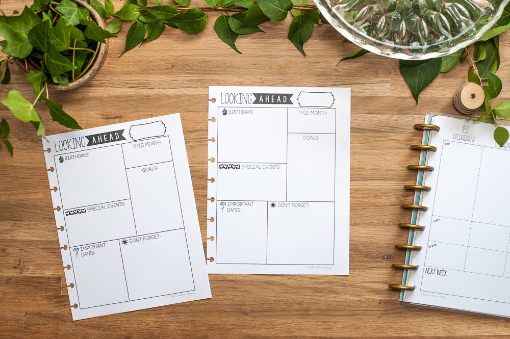BIG Happy Planner Monthly Dashboard Happy Planner Printable