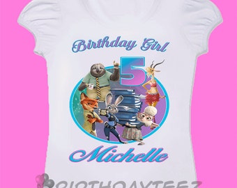 zootopia birthday shirt