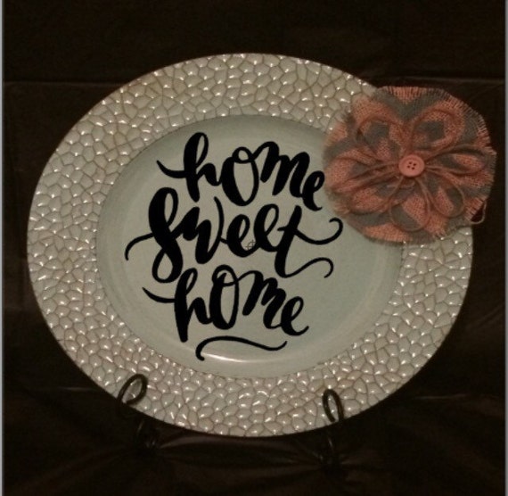 Decorative Charger Plates by MonoGlamsByMauri on Etsy