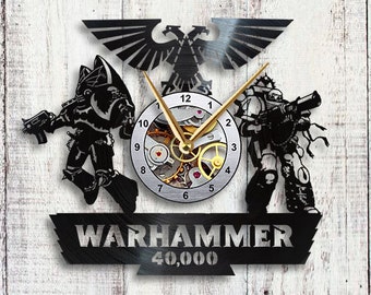 Warhammer 40k Vinyl LP Record Wall Clock