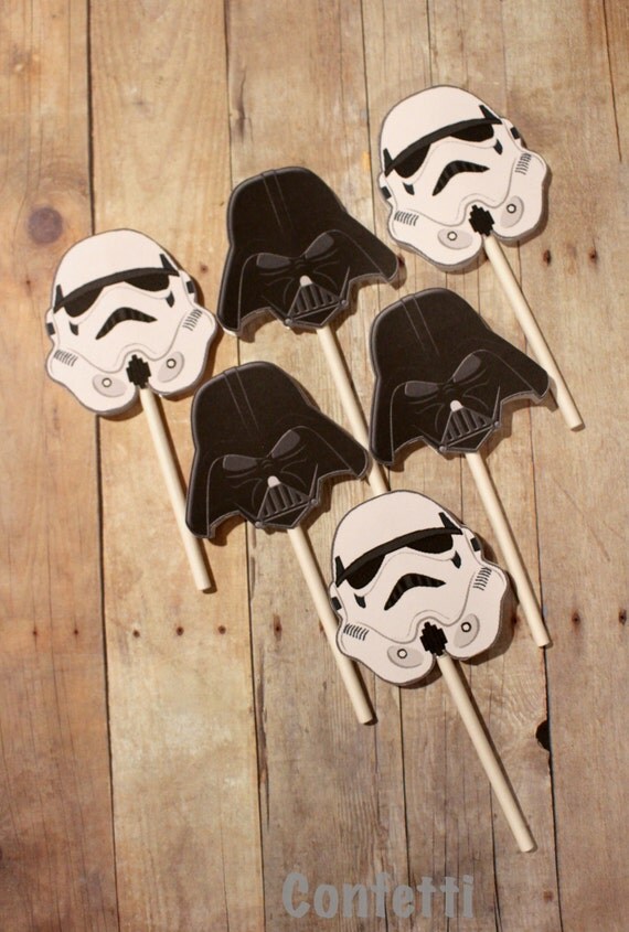 Star Wars Cupcake ToppersDarth Vader & Stormtroopers