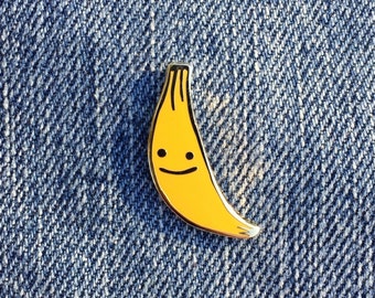 Happy Banana Hard Enamel Pin