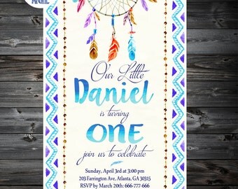 Dreamcatcher invite | Etsy