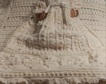 Christening dress blanket 3-6 months