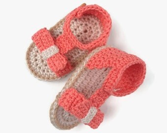 Baby girl sandals pattern - Crochet pattern slippers - Baby shoes handmade - Baby summer clothes - Pdf pattern shoes - Baby girl sandals