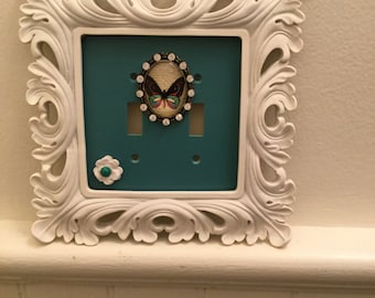 Light switch plate framed,home decor, gift