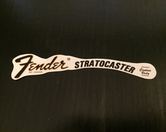 Late 60's early 70's Fender Stratocaster Waterslide Headstock Logo