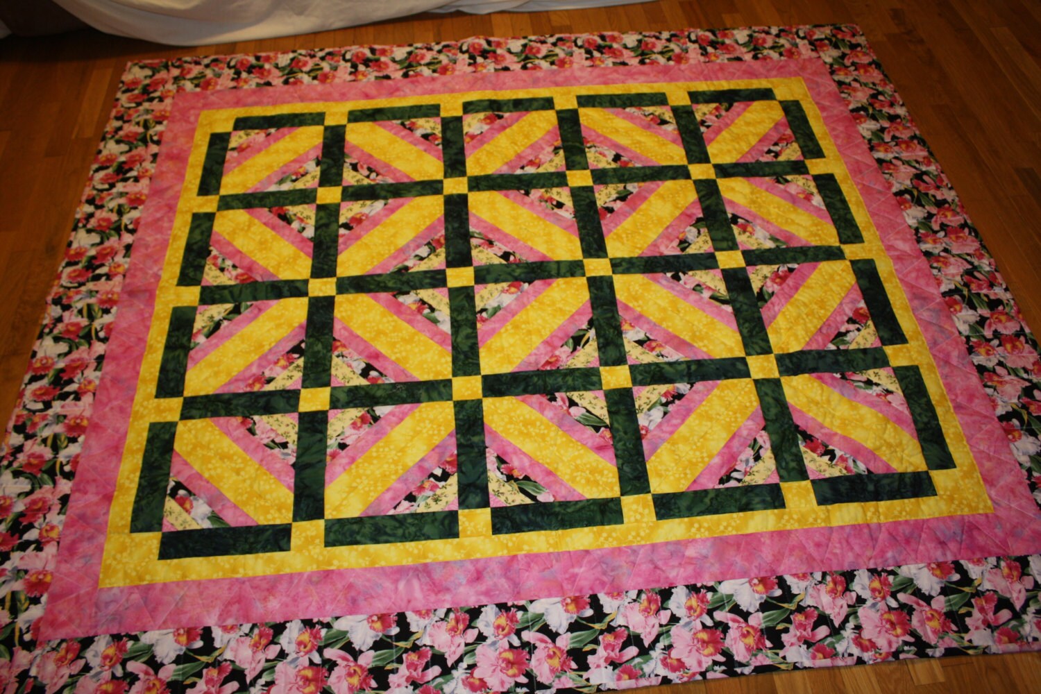 Striped Squares Quilt