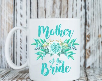 Mother of the Bride Mug, Beach wedding coffee mug, Mother of the Bride Gift, Gift for Mother of the Bride, Wedding family gift (M394)