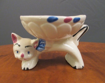 NOW ON SALE...Vintage petit cat planter