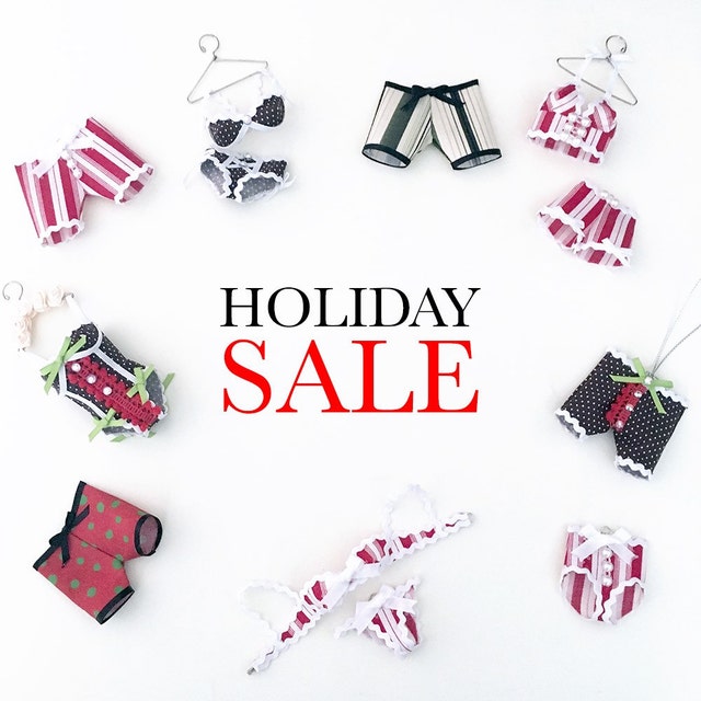 Adorable Lingerie Christmas Tree Ornaments