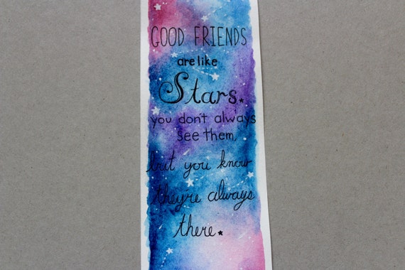 galaxy quote bookmark by impulsecraftsco on etsy