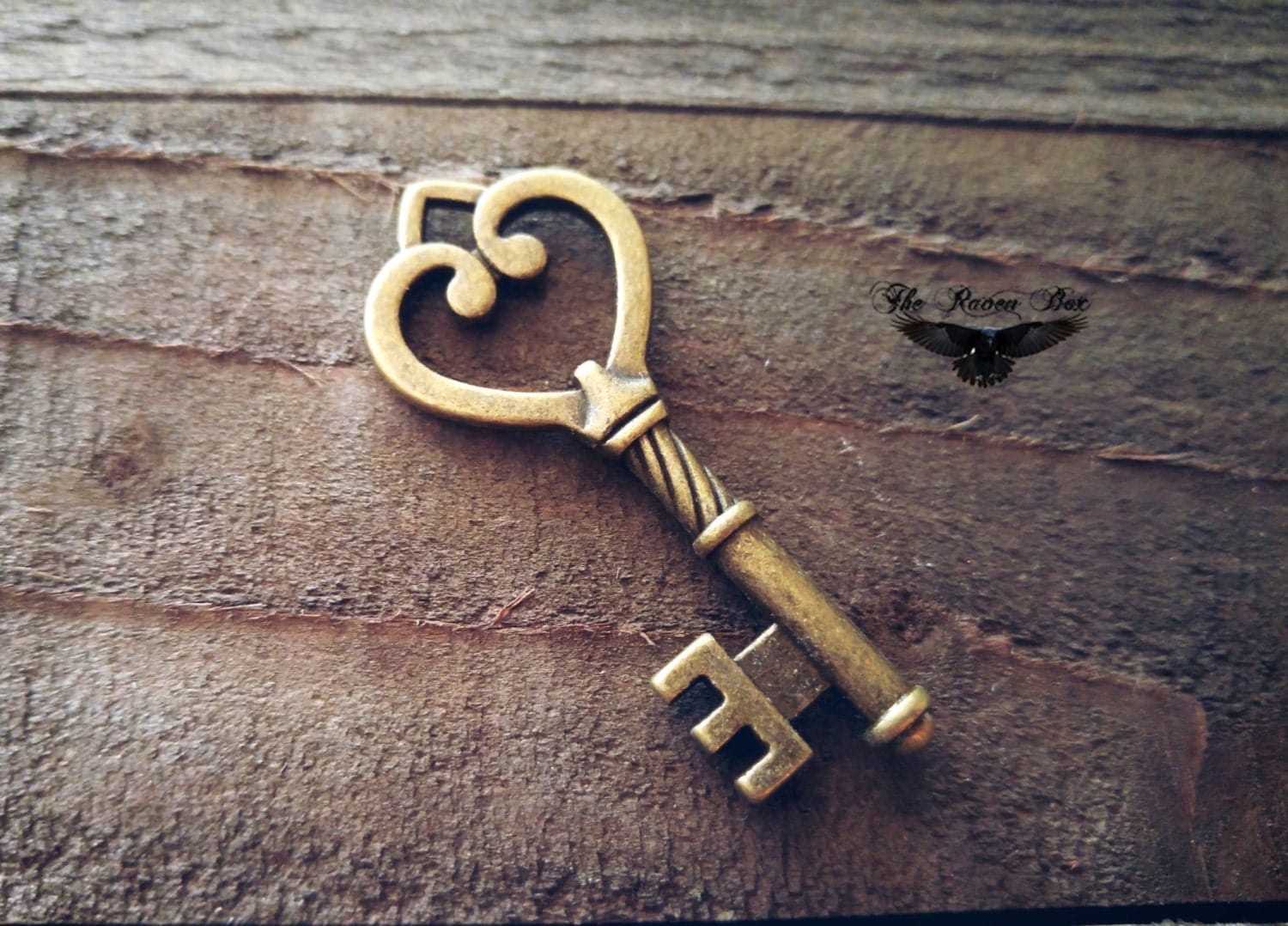 Bronze Skeleton Key Heart Skeleton Key Antiqued Bronze Key