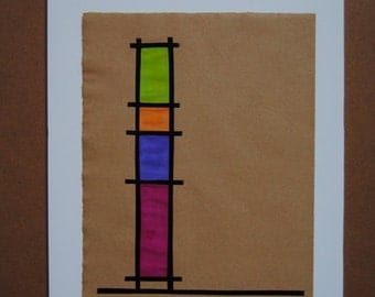 Easter Totem Mixed Media Artwork