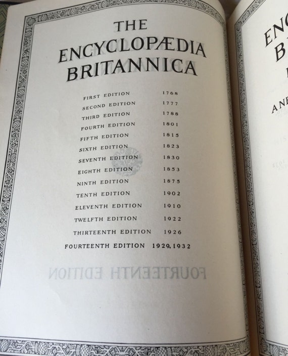 encyclopedia britannica old editions encyclopedia britannica old editions
