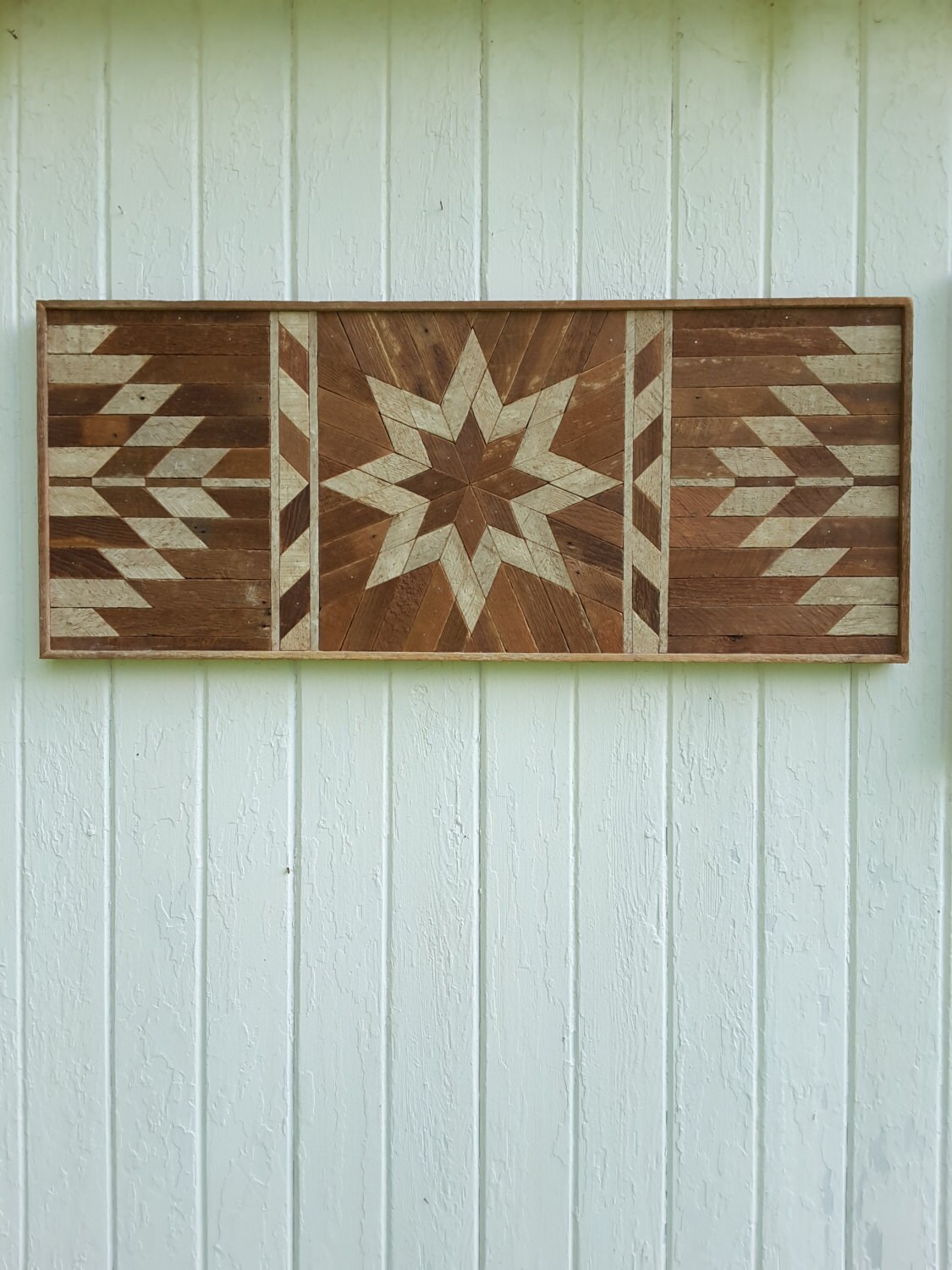 Reclaimed Wood Wall ArtLath ArtTwin HeadboardWood Wall