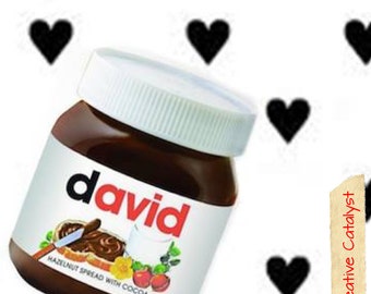 Personalized Nutella Jars