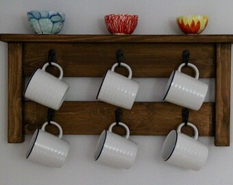 Coffee mug rack