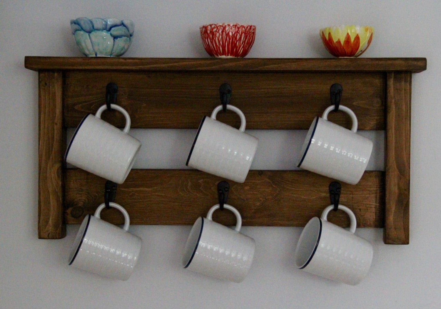 wall organization kitchen mug holder