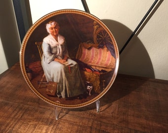 1984 Norman Rockwell Plate entitled "Reminiscing in the Quiet"