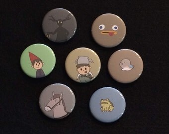 Over the Garden Wall Buttons - Set of 7