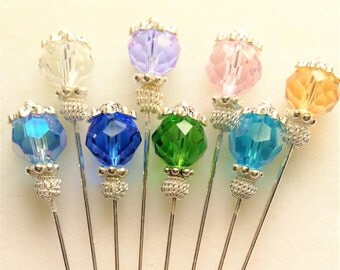Crystal Hijab/Hat/Lapel/Stick Pins