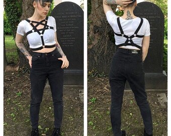 Spellbound pentagram harness Bralette