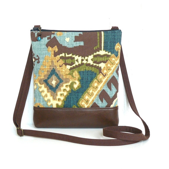 Tribal Crossbody Purse Geometric Cross Body Bag by Viridian