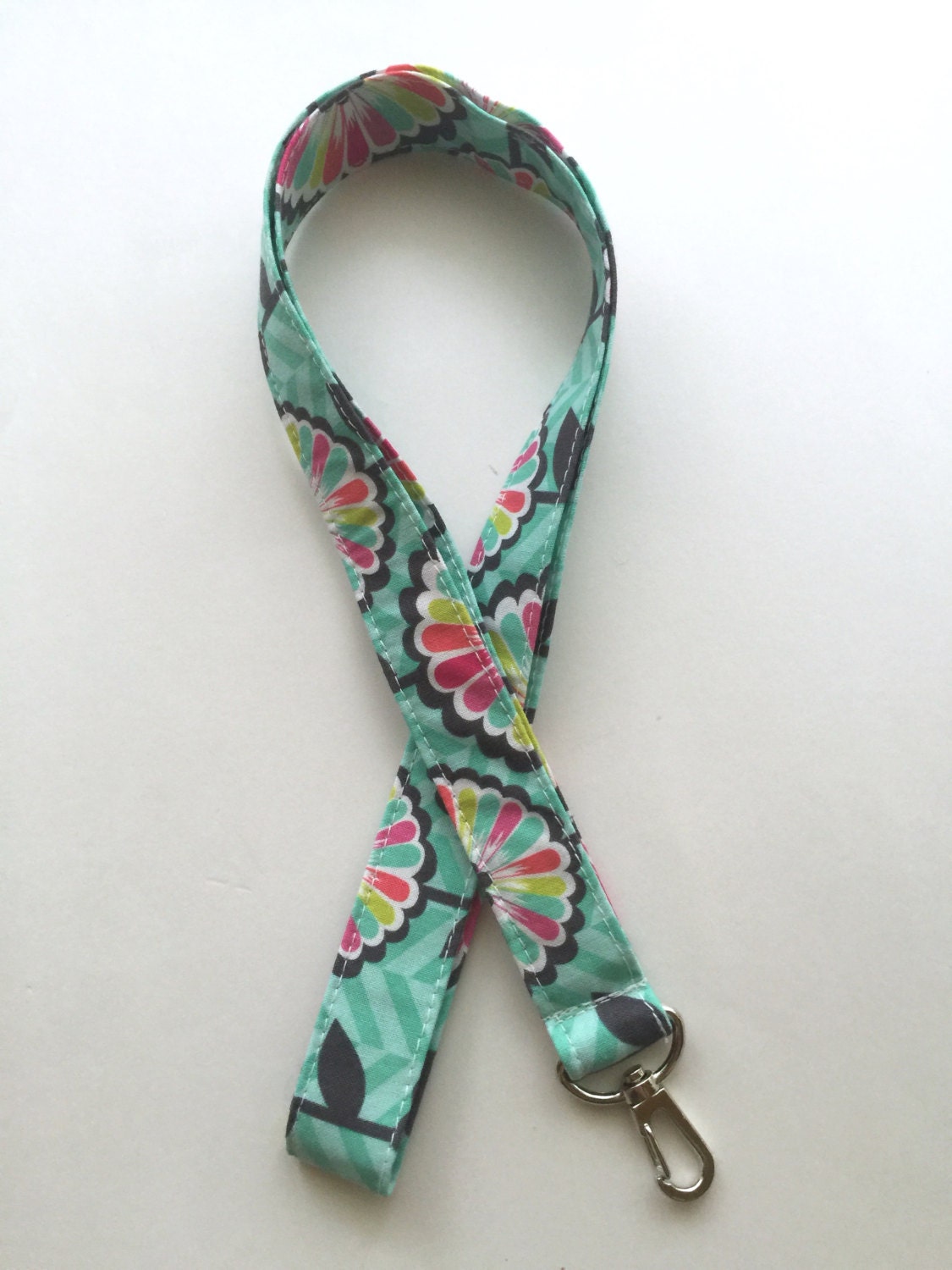 Floral Lanyard Fabric Neck Lanyard Cute Lanyard ID Badge