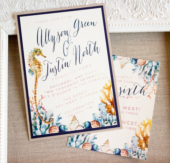 Seahorse Wedding Invitations 10