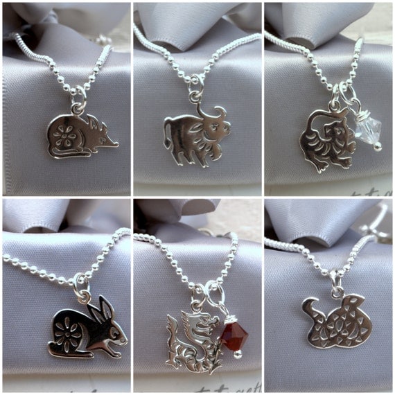 Chinese Zodiac charm necklace with 18in chain