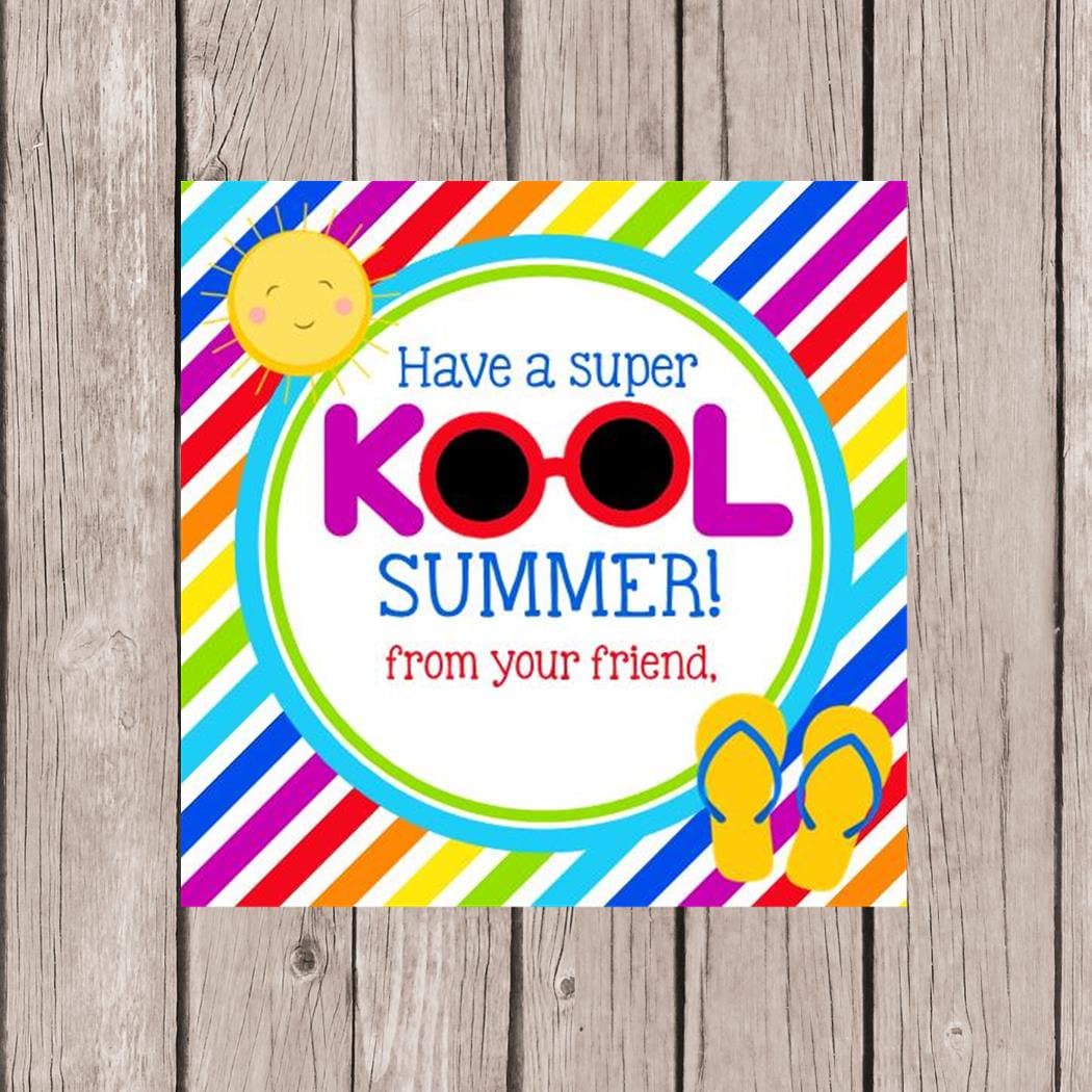 PRINTABLE Have a super KOOL Summer Tag / Cute End by ciaobambino