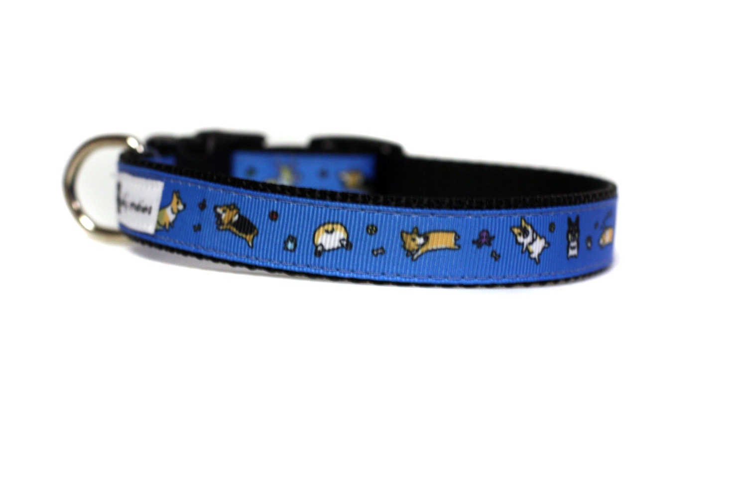 5/8 or 3/4 Wide Dog Collar with Adjustable Buckle or