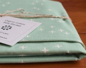 Mint Green Baby Blanket, Stars Blanket, Green Nursery, Organic Cotton Baby Blanket, Baby Shower Gift for Newborn, Organic Green Baby Lovey