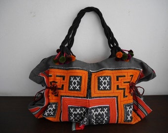 DAZZLING TOTE - Hip / Tribal / Hmong / Miao/ Bohemian/ Ethnic tote - 6012