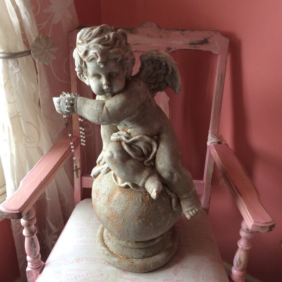 Beautiful cherub statue garden statue angel statue by studiopink