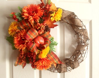 Fall Wall Decor fall door hanger | etsy Fall Wall Decor fall door hanger | etsy