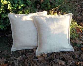 Metallic White Burlap Pillows Custom Burlap Pillows Sparkly Burlap Pillows White Decorative Pillows Holiday Pillow Covers Single or Pair