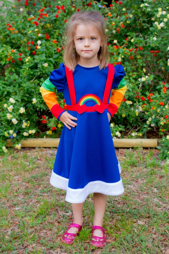 Rainbow Brite Dress Costume in any Child's by HFeatherFashions