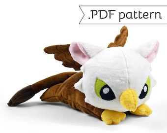 Griffin Plush Eagle Lion Bird Monster .pdf Sewing Pattern