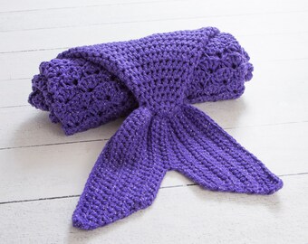 Toddler Mermaid Tail Blanket, Adult Mermaid Tail, Child Mermaid Tail Blanket