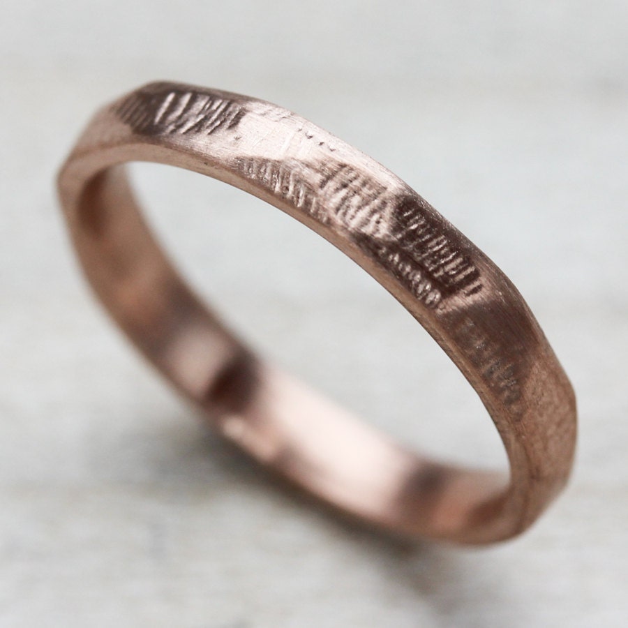 2mm 3mm or 5mm rustic faceted womens wedding band gold or palladium wedding - Palladium Wedding Rings 2mm 3mm or 5mm rustic faceted womens wedding band gold or palladium wedding - Palladium Wedding Rings