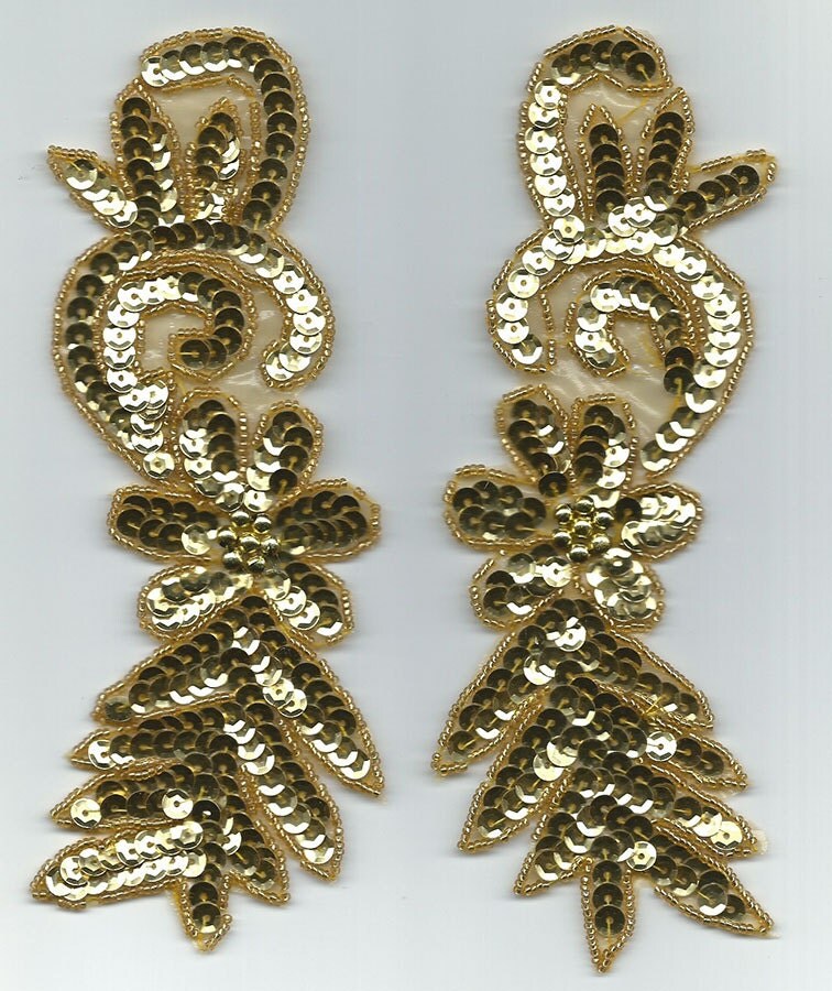 sequin and beaded appliques