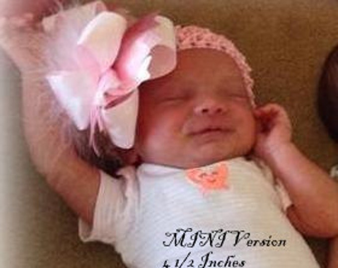 Over the Top Hair Bow, OTT Hairbows, Pink Over the Top Bow, Yellow Over the Top Bows, Pageant Bows, Large Hair Bows, Big Headband, Baby Bows