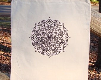 mandala tote bag market bag graphic ready to color zendoodle adult coloring original drawing yoga zen serenity cotton canvas heat press - Coloring Book Yarns mandala tote bag market bag graphic ready to color zendoodle adult coloring original drawing yoga zen serenity cotton canvas heat press - Coloring Book Yarns