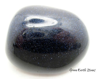 Blue Goldstone Power Boulder, XL, Meditation, Peace, Love, Feng Shui, Paper Weight, Rock Hound,