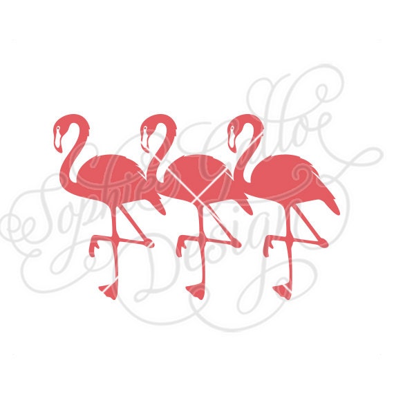 layered flamingo svg