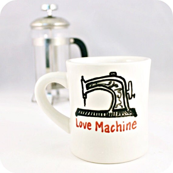Coffee Mug Sewing Machine Love Machine Tea Cup Funny